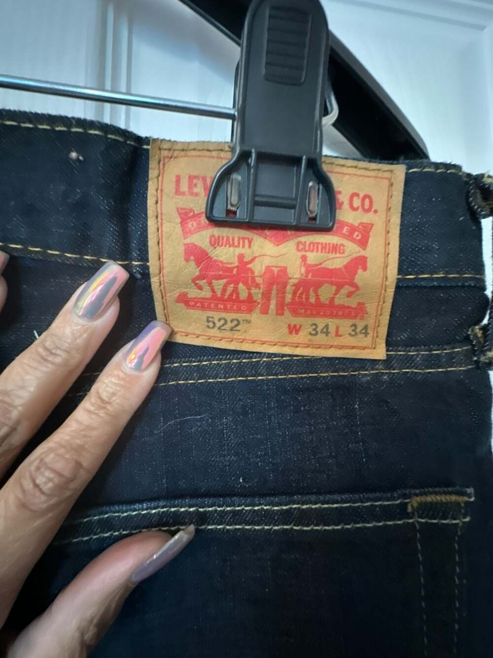 Levi's 522 Slim Taper Jeans 34x34 View 2